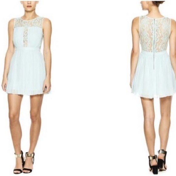 Mint Green BCBGeneration Pleated Party Dress - Picture 1 of 5